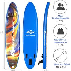 Costway 320 x x 15cm Aufblasbares Stand Up Paddling Board, mit Paddel