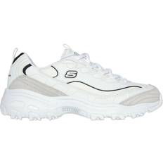 Skechers Women's D'lites Sneakers (White/Black) (8.5 M)