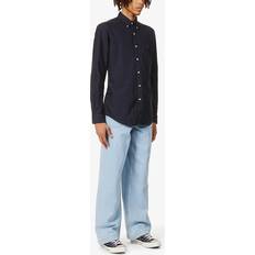 Skjortor Polo Ralph Lauren Polo Ralph Lauren Custom Fit Garment Dyed Oxford Shirt Navy