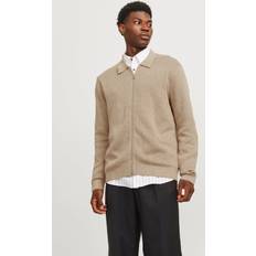 Bruna - Herr Koftor Jack & Jones Enfärgat Kofta Beige