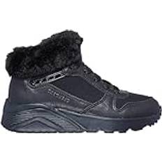 Skechers 36 Støvler Skechers Girl's Uno Lite Comfurt Collar Boots 4.0 Black Synthetic/Textile