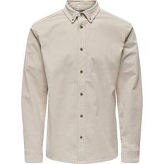 Beige - Mies Paidat Only & Sons Michael Paita Hopeanharmaa