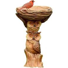 HKHBJS Outdoor Bird Pot With Bird Decoration Light Garden Bird Pot Statue