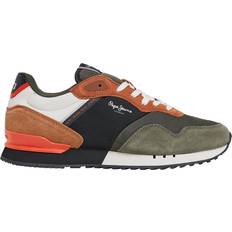 Pepe Jeans herr London grad sneakers, grön (Dusky Green) UK, Grön skymningsgrön