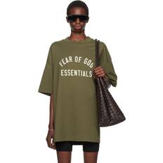 Fear of God ESSENTIALS Khaki Crewneck T-Shirt MILITARY