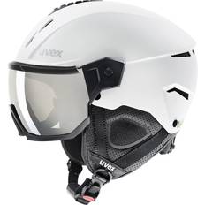 Attrezzatura da sci Uvex Casco Sci Instinct Visor Bianco-Nero Mat Unisex 59/61