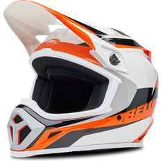 Vita - Öppna hjälmar Motorcykelhjälmar Bell Mx-9 Mips Crosshjälm Orange-Vit