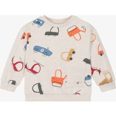 Beige Sweatshirts Children's Clothing Mayoral Boys Beige Vehicle Print Sweatshirt