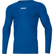 Polyester Basislagen Longsleeve Comfort Gerecycled - Blauw