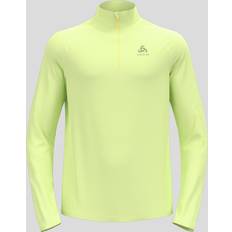 Course à pied - Vert Hauts de Couche de Base Odlo Pull ½ Zip Essentials Ceramiwarm Pour Homme Jaune