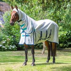 S Horse Rugs Shires Highlander Plus Sweet-Itch Combo Rug White 5'6