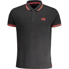 One Size Polotrøjer Cavalli Class Black Cotton Polo Shirt Black, Color_Sort, Herre, L, M, new-with-tags, Polo Shirt Men Clothing, Polo shirts, Sort, XL