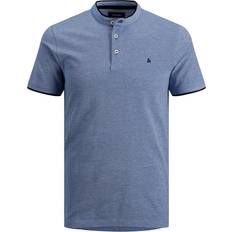 Blau Poloshirts Jack & Jones Einfarbig Polokragen Poloshirt