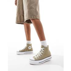 Converse 38 - Gröna Skor Converse Tygskor Chuck Taylor All Star Lift A07571C Khaki