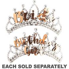 Silver Crowns & Tiaras Fancy Dress LatestBuy Alandra Rose Gold and Silver Tiara (Birthday Girl)