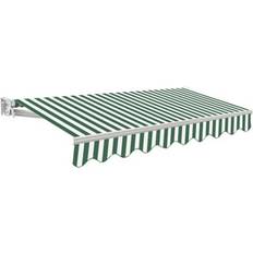 Green Patio Awnings Primrose Awnings Patio Awnings 2.0 m x 1.5M Retractable Manual No Torsion Bar - Light Green