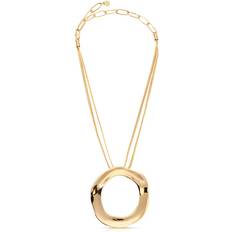 Ettika Plated Open Circle Statement Necklace Gold (ONE SIZE)