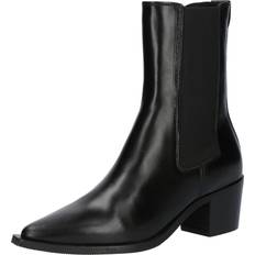 Calvin Klein Dame Støvler Calvin Klein Boots Heel Cowboy Boot Lth Sort