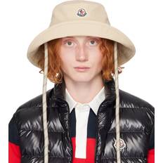 Moncler Unisex Hats Moncler Beige Self-Tie Bucket Hat 050