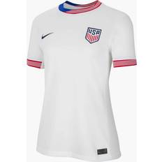 USMNT 2024 Stadium Home Women's Nike Dri-FIT Football Replica Shirt White Polyester 50% Recycled Polyester (EU 44-46)