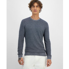 Guess Man Truien Guess Earle LS Stiched Sweater - Blauw