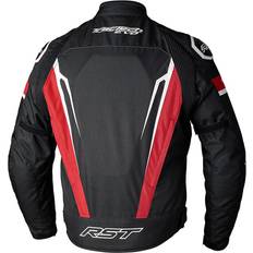 Men Motorcycle Jackets Rst Tractech Evo 5 CE Textile Jacket - Black/White Man