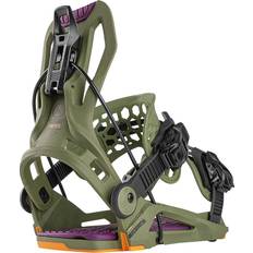 Nidecker Fenix Snowboard Bindings 2025 in Green Nylon