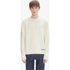 Knitted Sweaters - Natural Jumpers A.P.C. Edward jumper men Virgin Wool White