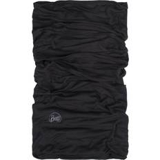 Black - Sportswear Garment Scarfs Buff Lightweight Solid Merino Wool Neckwear Unisex Black (OS)