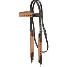 Suede Bridles King Series Stratford Browband Headstall Natural (Horse)