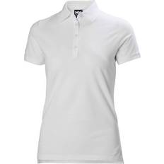 Helly Hansen Women Polo Shirts Helly Hansen Crew Pique 2 Cotton Polo Shirt - White