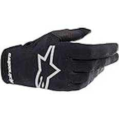 Silver Motorcycle Gloves Alpinestars Radar Gloves Black Brushed Silver