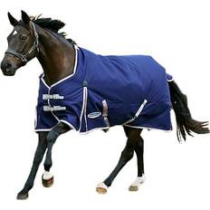 60" Horse Rugs Weatherbeeta ComFiTec Essential Standard Neck Turnout Rug - Navy/Silver/Red