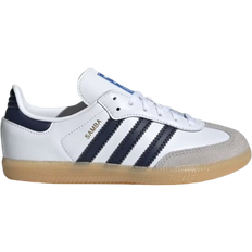 Adidas samba navy adidas Kid's Samba OG - Cloud White/Collegiate Navy/Gum