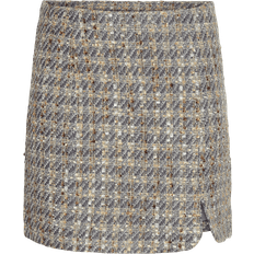 Splitt Skjørt Yas Siraz Mini Skirt - Silver Bullet