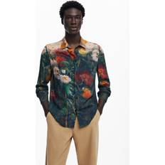 Desigual Shirts Desigual Blumenhemd RED