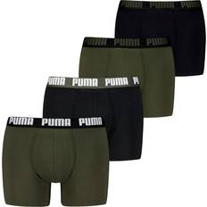 Puma Men's Boxer Briefs 4-Pack, Green, 3, Clothing Green Combo