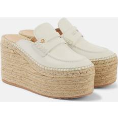 Gianvito Rossi Espadrilles Gianvito Rossi Leather espadrille wedges white (UK 9)