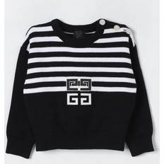 Niña Suéteres de Punto Givenchy Girls Black Stripe Cotton Jumper