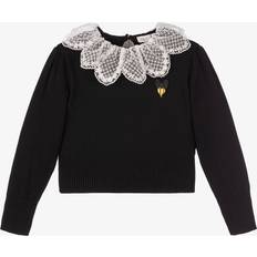 Mädchen - S Strickpullover Angel's Face Girls Black Cotton Knit Sweater