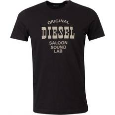 Diesel Men Tops Diesel Men's Saloon Sound Lab Logo Black T-Shirt 42/Regular