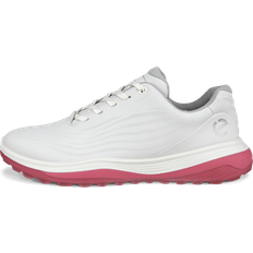 Ecco Women Sport Shoes ecco LT1 Leather Golf Shoes - White/Bubblegum
