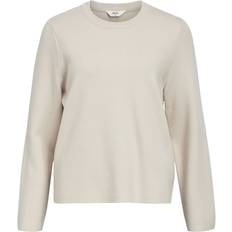 Tröja objReynard Square Sleeve O-neck Grå