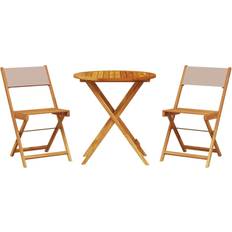 Blue Bistro Sets vidaXL 3 Piece Outdoor Bar 70 x 75 cm - Brown Bistro Set, 1 Table incl. 2 Chairs