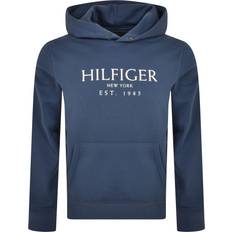 Tommy Hilfiger Logo Pullover Hoodie Blue