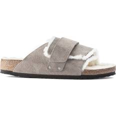 Birkenstock Kyoto Shearling Suede Leather - Stone Coin