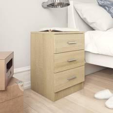 Tables de chevet vidaXL Cabinets 2 pcs Sonoma Oak 38x35x56 cm Engineered Wood Bedside Table