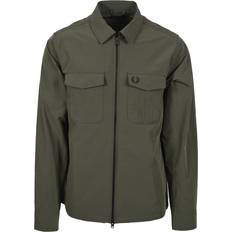 Fred Perry Outerwear Fred Perry Overshirt Green Mens