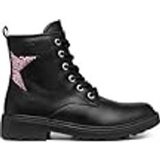 Geox Girls Boots Geox Warme Mädchen Schnürboots Casey schwarz