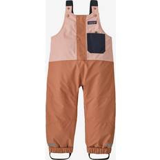 Bruin Basislagen Patagonia Baby Snow Pile Bibs - Mallow Pink